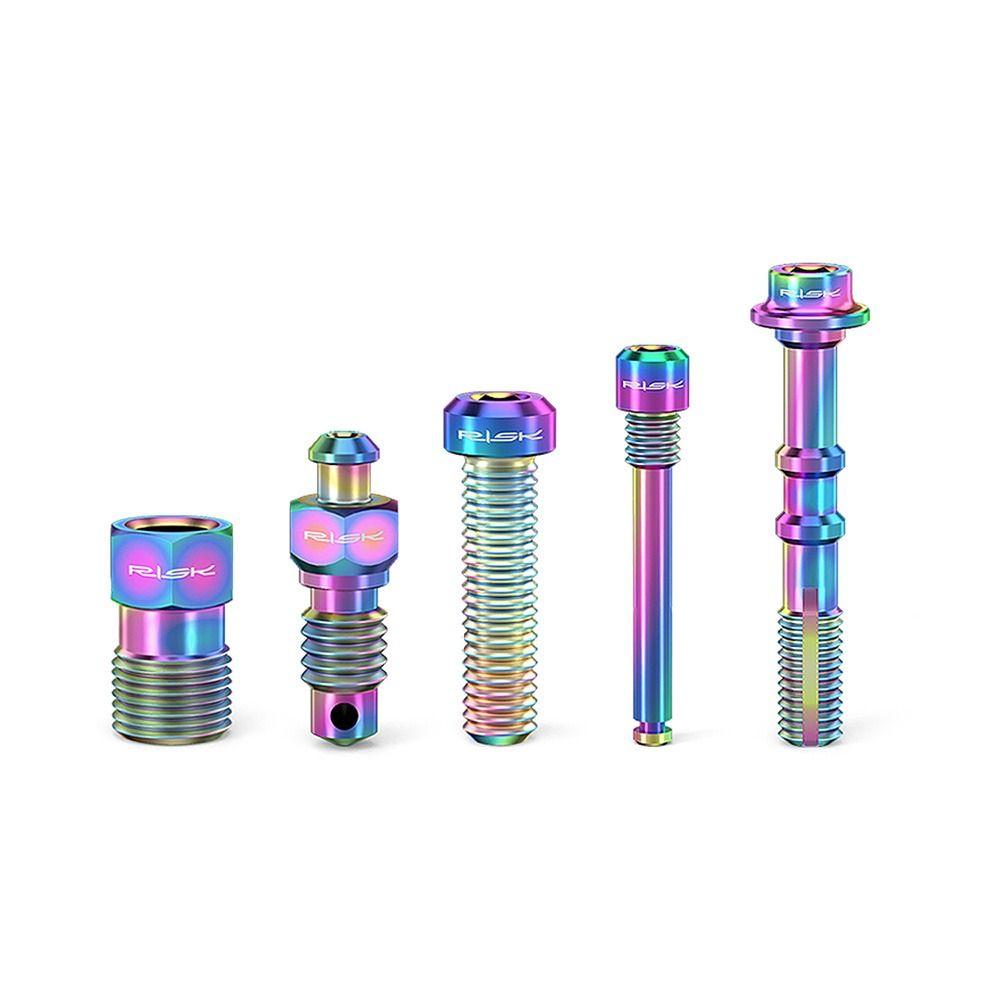 1 Set M4/M6/M8 Bicycle Oil Disc Screws Titanium Alloy Disc Brake Screws Cycling Supplies