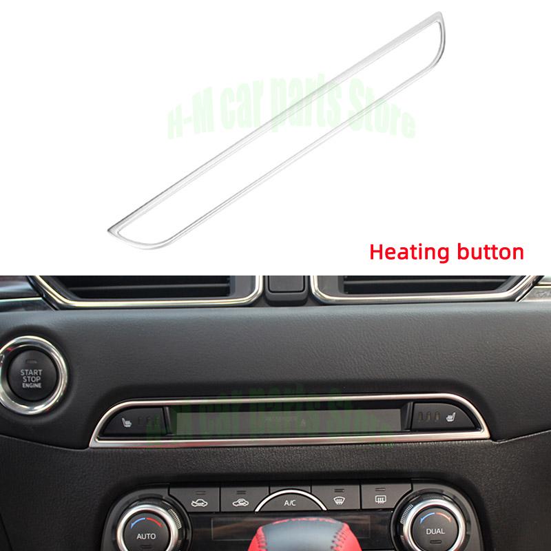 Аксессуары для Mazda CX5 2017-центральная консоль автомобиля, накладка на панель CD, рамка, наклейка, внутренние молдинги автомобиля