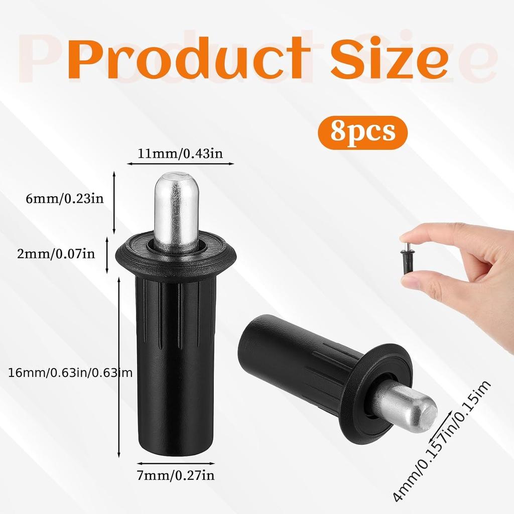 10pcs spring type replacement pin cabinet door repair pin set, louver repair pin, telescopic door hinge spring door pin set