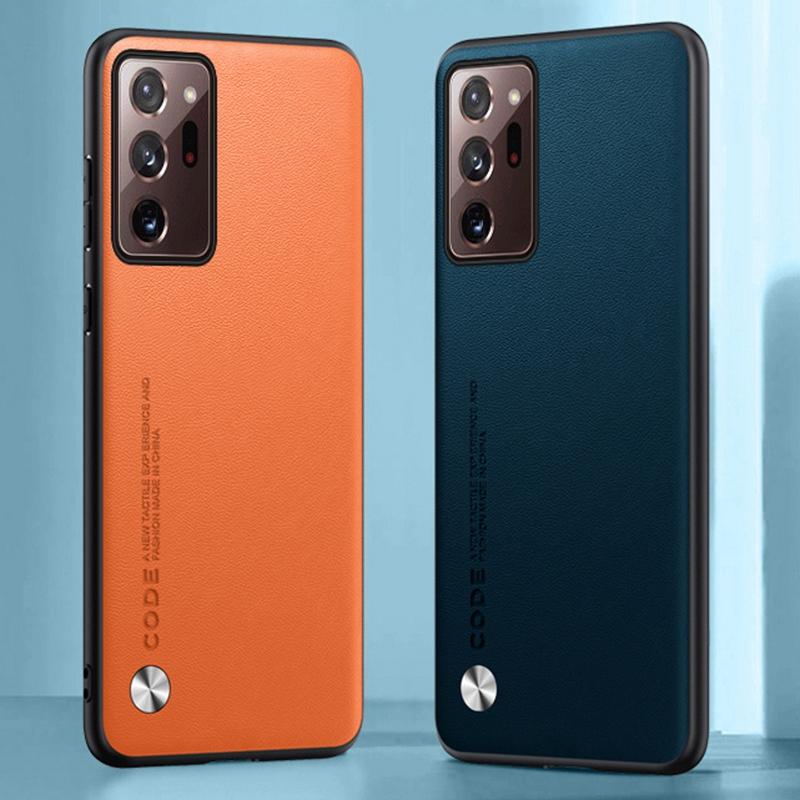 Роскошный чехол из искусственной кожи для Samsung Galaxy Note 20 Ultra, задняя крышка, матовый силиконовый защитный чехол для телефона Samsung Note20 Ultra
