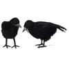 3pcs/set Halloween Black Crow Fakes Bird Toys Feather Animal Festival Decoration Props Party Supplies Garden Statues Sculptures