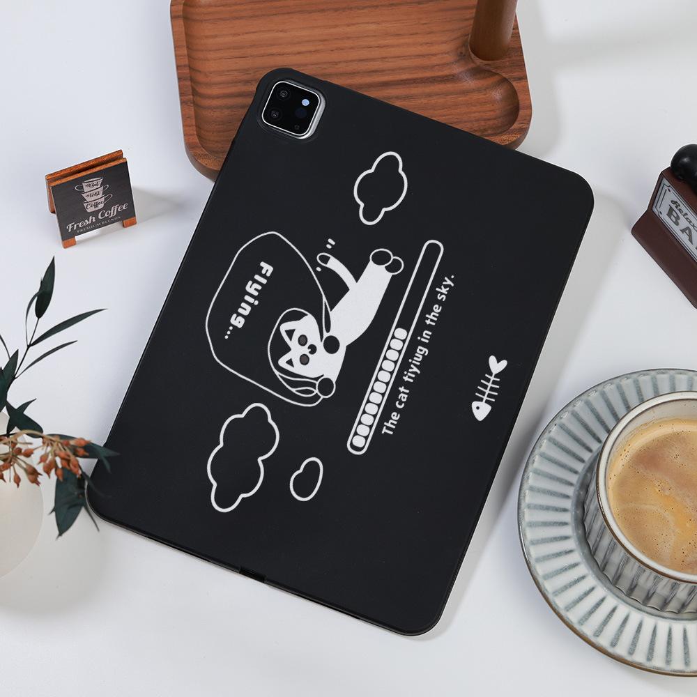 Подходит для вращающегося чехла для снятия котенка Apple iPad 11 дюймов, мягкого чехла Xiaomi Pad 6, Samsung Tab S7