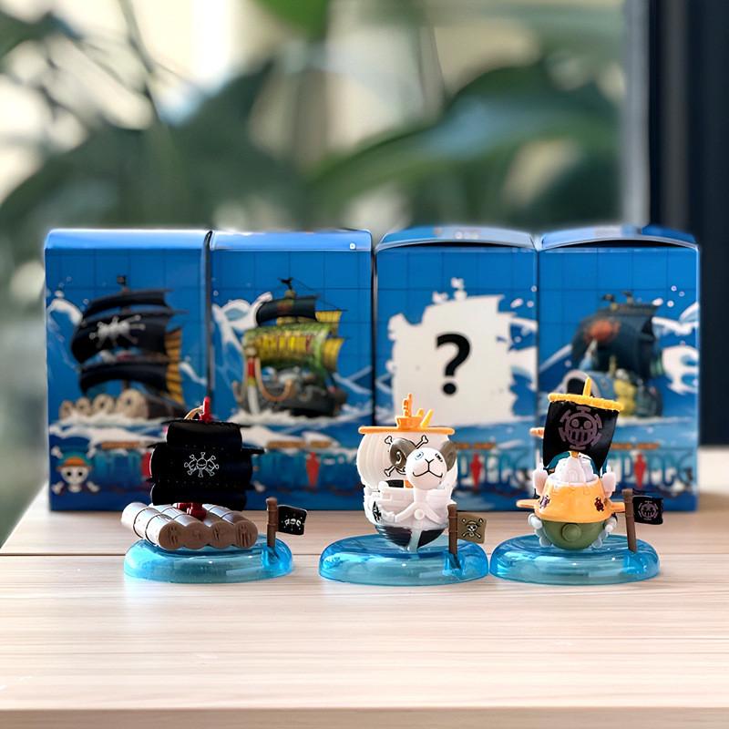 Набор моделей пиратских кораблей One Piece для детей, ПВХ, коллекционные фигурки, декор для стола, подарок