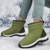 Ladies' Winter Fashionable Anti Slip Wear-resistant and Warm High Top Cotton Shoes with Added Fleece Outdoor Snow Boots