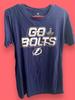 Go Bolts Tampa Bay Lightning Футболка Средняя Чемпионы Кубка Стэнли Fanatics 2021