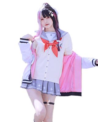 [Milky Time] Косплей Нидзисанджи Ями Рены Виртуальный Хэллоуин VTuber Школьная форма