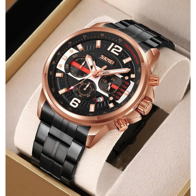 Skmei Новые часы для мужчин, лучшие роскошные брендовые кварцевые мужские часы, спортивные водонепроницаемые наручные часы с хронографом и датой