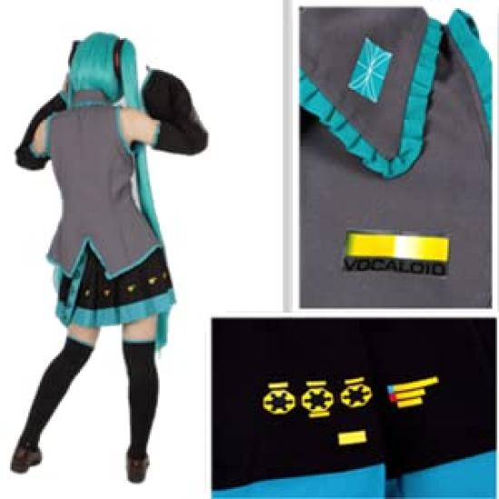 WELLERS Hatsune Miku Cosplay Costume Set with Green Size M Onion, Men's,