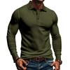 Men's Long Sleeved T-shirt With Loose Lapel And Long Sleeved Shirt