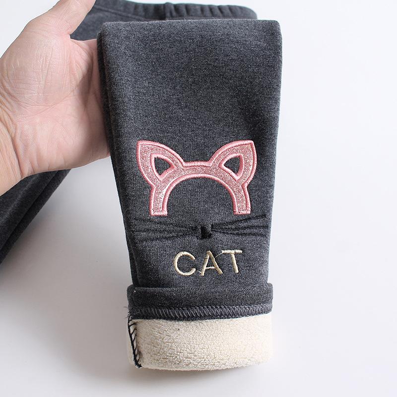 Kids Girls Winter Leggings Children Warm Trousers Thick Fleece Trousers Baby Pencil Pants