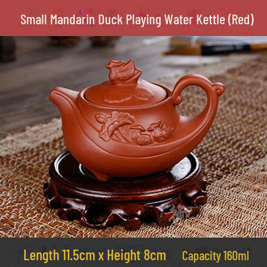 Коллекция чайников из фиолетовой глины: 72 модели, чайники Zhuni Xishi объемом 120–200 мл, идеально подходящие для утренних рынков