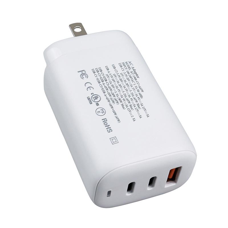 Ноутбук Мобильный Телефон Power Bank Универсальное Зарядное Устройство Многопортовая Зарядная Головка PD65W Быстрая Зарядка