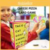 Яркая колода карт «Кот-Тако Козий Сыр Пицца» Идеально для вечеринок и мероприятий