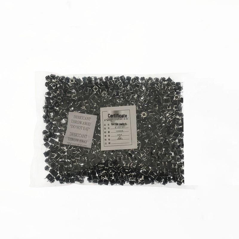 Whole Package Vertical 4-Pin Micro Switch with Copper Pins (6x6x4.3/6/7/8/9/10/13-16CM)