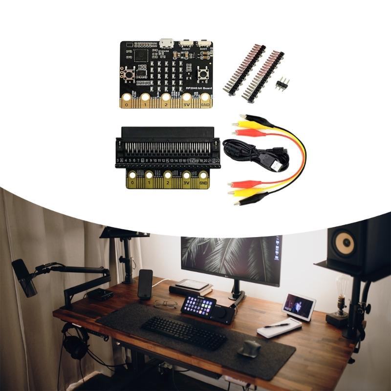 For RPi RP2040 Bit Development Board RP2040 Processor Micro:Bit Expansion Board Low Power for Programming Accessory
