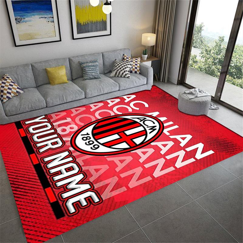 Custom Name Ac Milan Carpet Rug for Living Room Bedroom Home Sofa Decoration,Kids play Non-slip Floor Mat