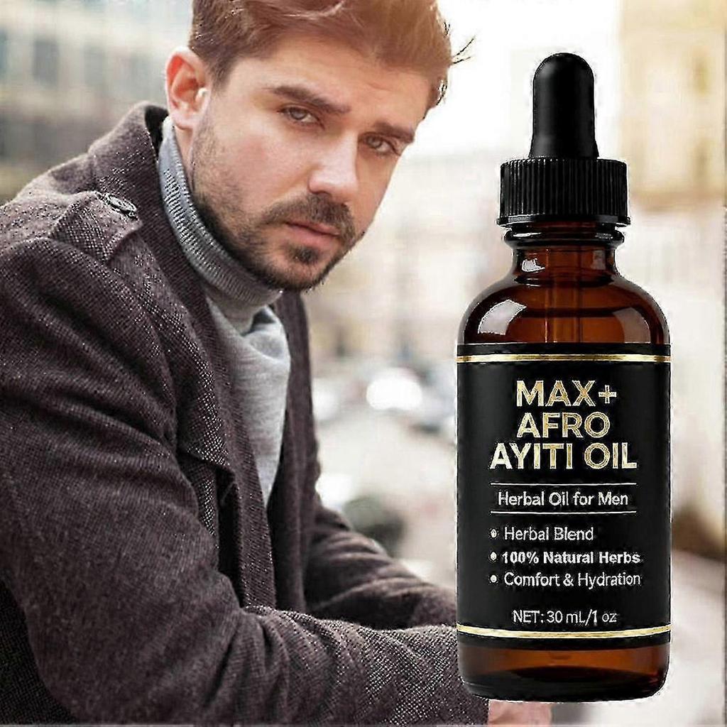 3PCS Trineh Afro Ayiti Oil Natural Herbal Oil For Man Herbal Blend Hydration 30Ml
