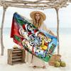 Christmas Penguins Celebration Customizable Name Beach Towel Super Soft & Absorbent