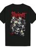 Черная унисекс футболка из полиэстера Slipknot с графическим принтом | Повседневная футболка с дизайном в виде черепа,