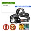 8000LM Powerful Headlamp White/Warm Light Double Wick Led Head Flashlight Long Range Headlight 18650 Rechargeable Head Lantern