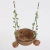 Hanging Bird House For Cage Bird Swing Toy With Chewing Toy Coconut Bird Nest Breeding Nesting Parrots Hanging Bed
