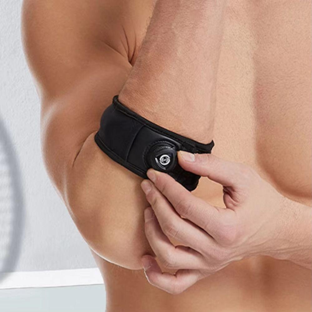 Built-in Silicone Pad Arm Support Band Knob Adjustable Badminton Elbow Support Brace  Badminton