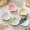 Ceramic Garlic Ginger Grater Non-Slip Seasoning Dipping Dish  Kitchen Tool