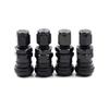 4Pcs Car Truck Motorcycle Valve Short Stems Metal Bolt Tire Valve Stem Kit with Dust Cap Stem Caps1