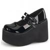  New Female Lolita Cute Mary Janes Pumps Platform Wedges High Heels Women 'S Pumps Sweet Gothic Punk Shoes Woman