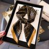 Paisley Flower Silk Square Scarf Women Satin Shawl Wrap Hijab Female Hair Band Wrist Luxury Headkerchief 70cm Echarpe Bandana