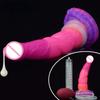 Светящийся в темноте дилдо-щупальце – Мягкий силиконовый эякулирующий член для женщин, Анальная фантазия секс-игрушка с функцией брызг
