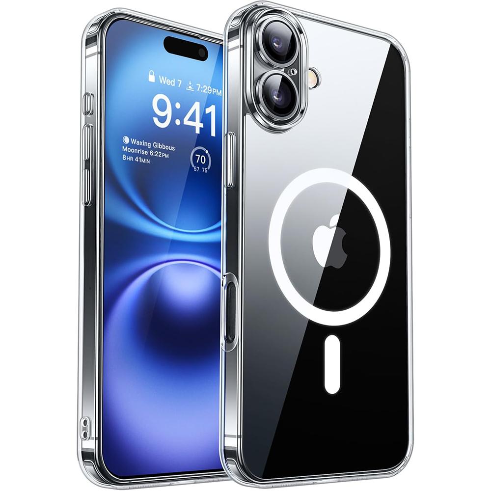 Прочный магнитный чехол Magsafe для беспроводной зарядки iPhone 16 16E 15 14 13 12 Pro Max Plus, гибридный противоударный чехол военного класса