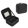 New Cosmetic Bag With Mirror Beauty Brush Makeup Bag Travel Necessary Waterproof Large Capacity Travel Tattoo Makeup Case