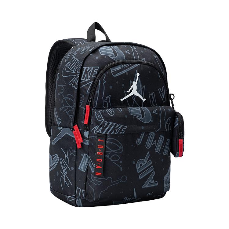New Jordan Polyester Backpack Regular Unisex Graffiti Black JD2513167GS-002