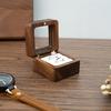 Wooden Ring Gift Box Portable Wedding Engagement Proposal Ring Storage Case Multifunction Bracelet Necklace Stud Earring Jewelry Display Holder