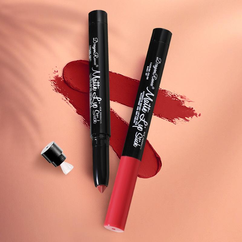 Водостойкая помада-карандаш Matte Velvet Mist Top женская помада-карандаш Bean Paste Rose с точилкой автоматический карандаш для губ Liner