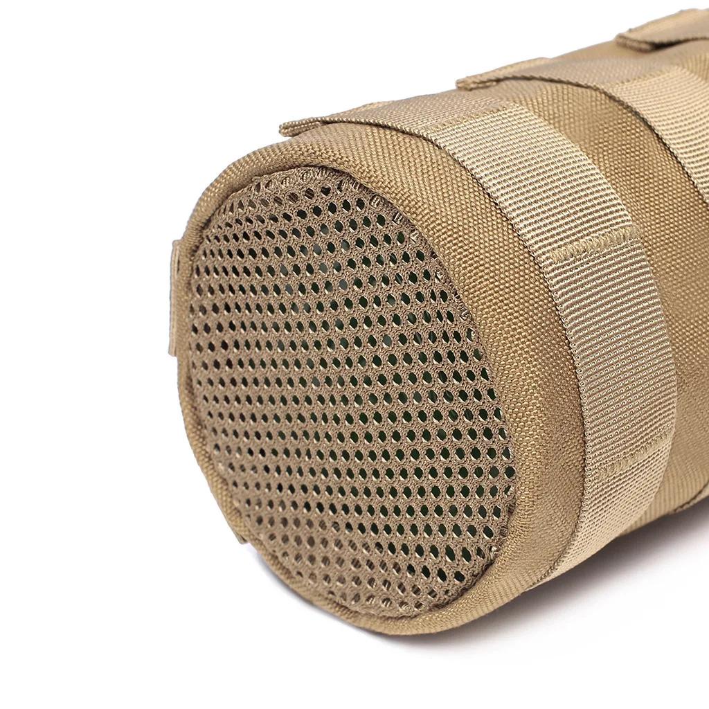 1 шт. Сетчатая сумка-слинг для мелочей, для активного отдыха, путешествий, кемпинга, сумка для бутылки с водой, тактическая сумка-подстаканник с системой Molle