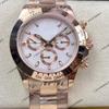 40 мм Rolex Daytona Многофункциональные Автоматические Механические Мужские Часы-Хронограф с Инкрустацией Алмазами