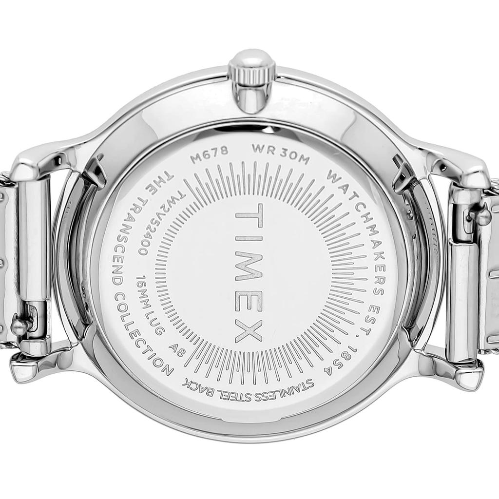 Watch Timex TRANSCEND Silver Dial Brass Mineral Glass Quartz Japanese Movement 34MM America Watch TW2V52400 [TIMEX] Women's [Item]