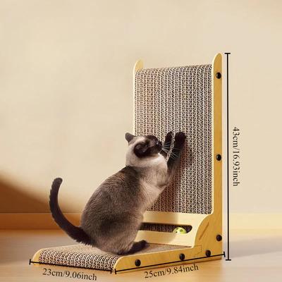 Когтеточка для кошек Игрушки для кошек Износостойкая и устойчивая к царапинам деревянная стойка Мебель для кошек Тренировочные игрушки для шлифовки когтей Диван