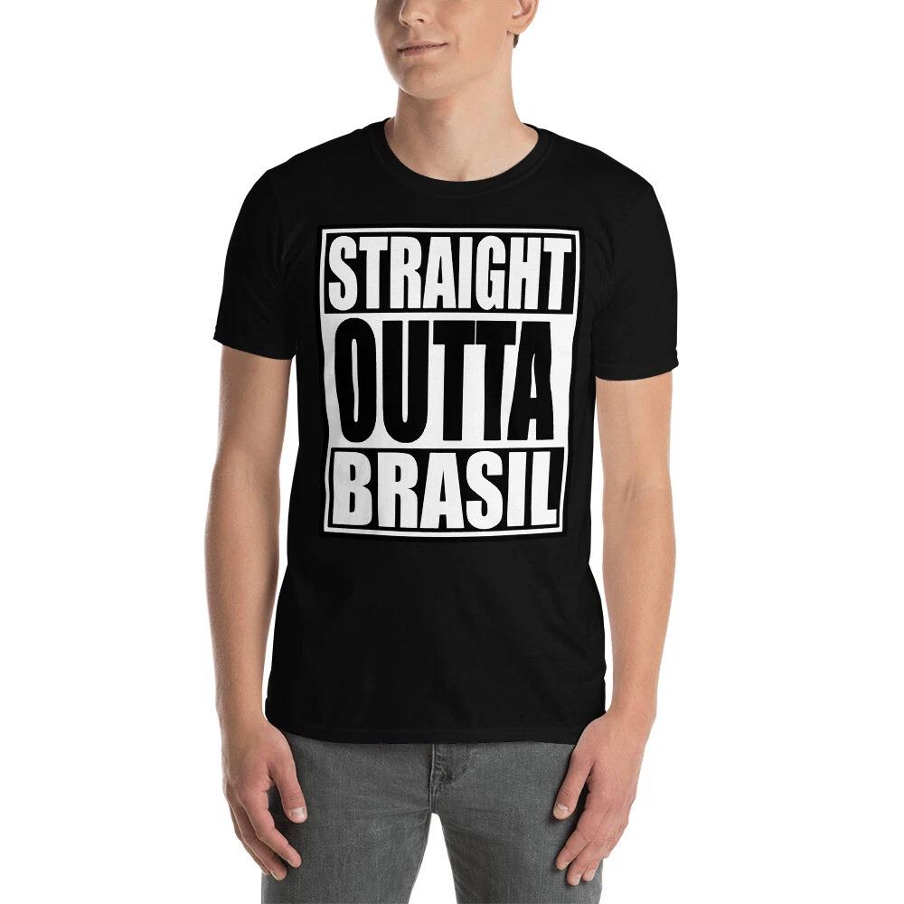 STRAIGHT OUTTA BRASIL TRENDY GRAPHIC FUN Short-Sleeve Unisex T-Shirt