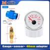 52mm 2inch Marine Boat Water Temperature Gauge Sensor 1/8NPT 40-120℃ Water Temp Meter Indicator 9-32V For Car Auto Motorcycles