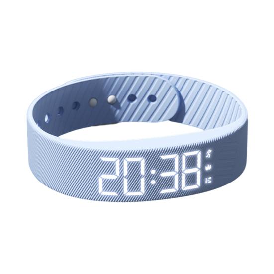 Вибрирующий будильник-напоминание Часы Студенческий бесшумный будильник Браслет Цифровые часы с шагомером Вибрация Секундомер Таймер для глубоко спящих Мужские