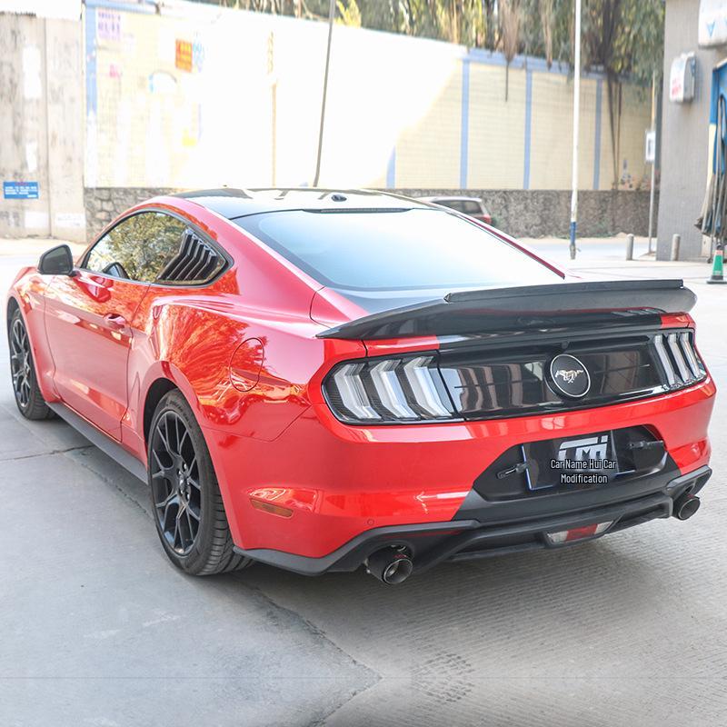 15-23 Ford Mustang TF Carbon Fiber Rear Wing - Trufiberya Punch-Free Install