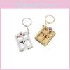 Mini Bible Keychain With Blue Rhinestones Perfect For Communion And Confirmation