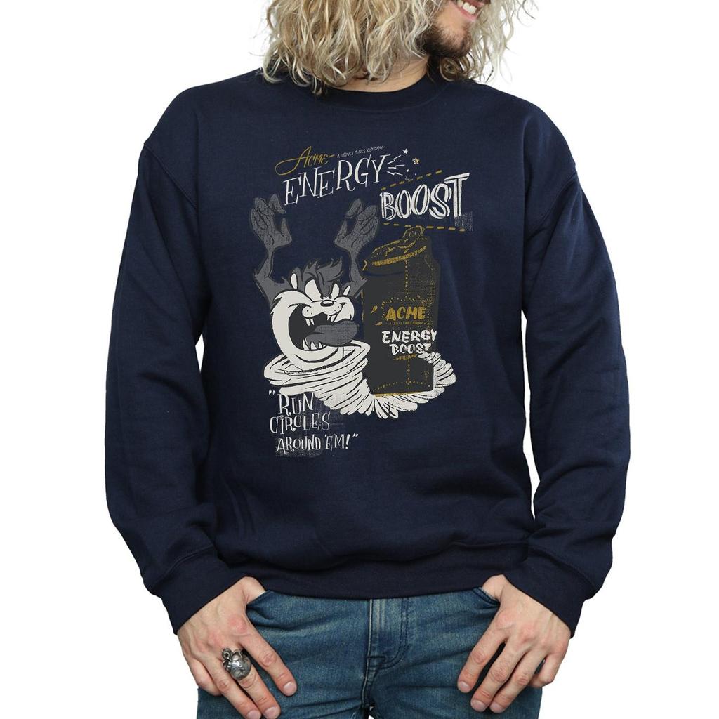 Looney Tunes Mens Taz Energy Boost Sweatshirt