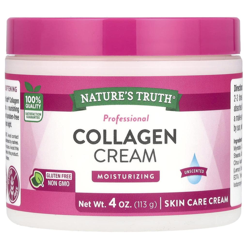 Nature's Truth Collagen Cream, Unscented, 113G(4Oz)