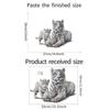 Multicolor 3D Tiger Wall Sticker Self-Adhesive Mural Art Gift Cartoon Animal Stickers