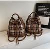 Ielgy Korean Version Trendy Fashion Backpack Niche High-End Bucket Bag