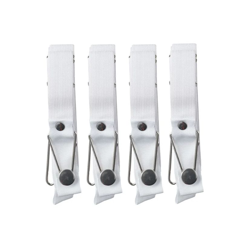 4pc Bed Sheet Holder Strap Adjustable Fitted Sheet Clip Non-slip Bed Sheet Fastener Suspender Elastic Mattress Pad Gripper Strap